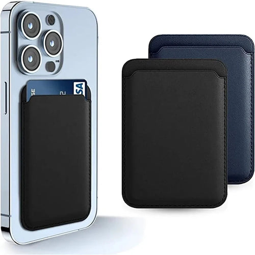 Porte-Cartes Cuir MagSafe – Compatible iPhone 11 à 17 (Plusieurs Coloris)