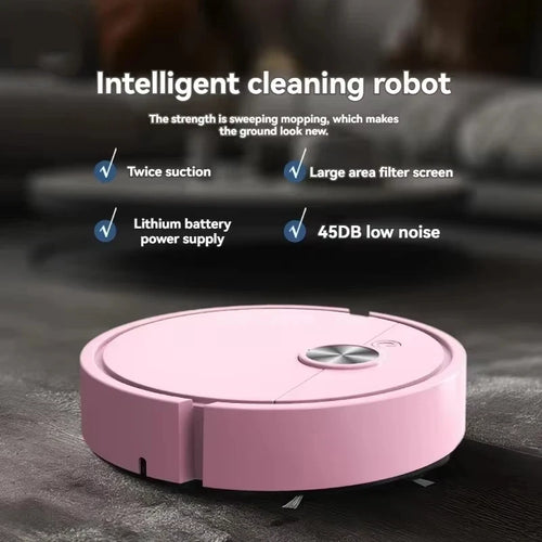 Robot Aspirateur Intelligent Mini – Aspiration & Lavage Automatiques