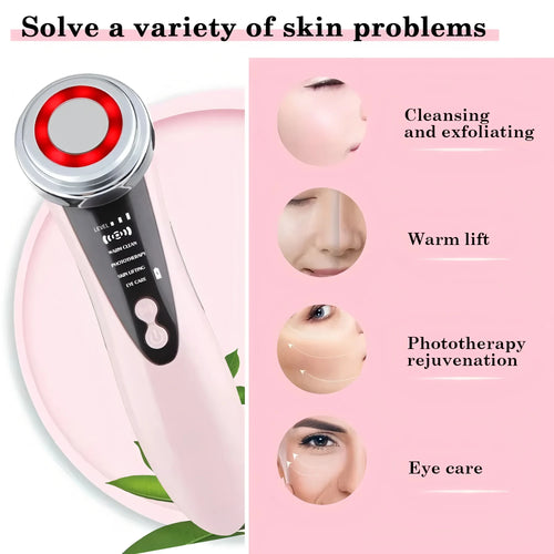 Masseur Facial Photon Sans Fil - Anti-Rides & Eclat de Peau Retrouve