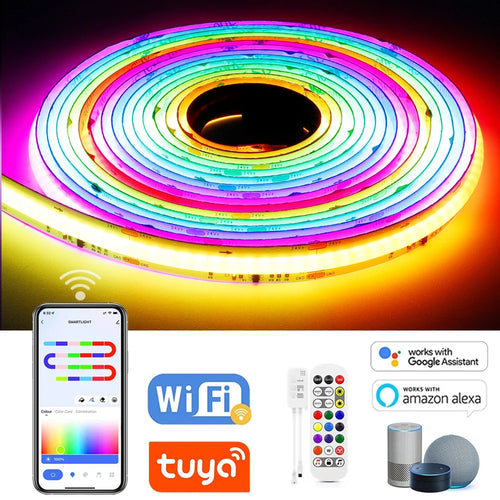 Ruban LED RGBIC COB WS2811 – Dream Color WiFi Tuya Alexa Google
