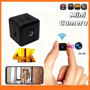 Mini Caméra 4K WiFi Sans Fil – Bébé, Animaux & Surveillance à Distance