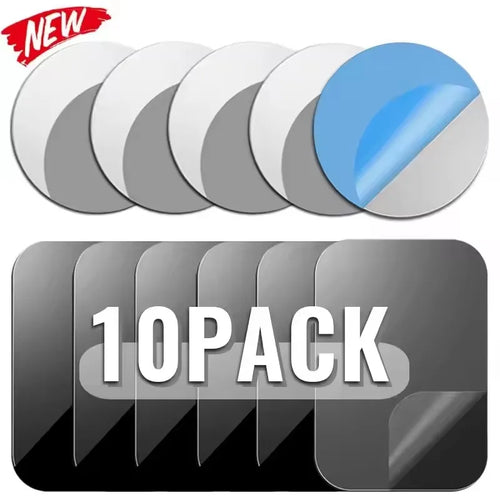 Plaques Métalliques Adhésives pour Support Magnétique – Pack 5 ou 10