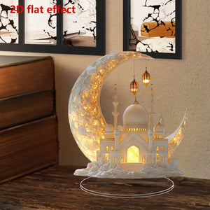NoorGlow™ Lanterne Lune Mosquée — Sublimez Vos Nuits de Ramadan