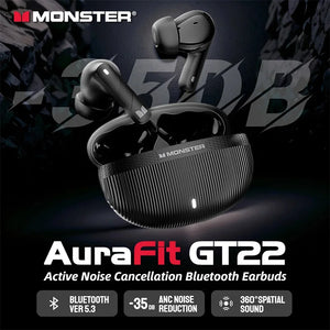 Monster TWS True Wireless Bluetooth Earbuds Game ANC Headphones ENC Noise Cancelling HiFi Sound Earphones Sport Headset With Mic