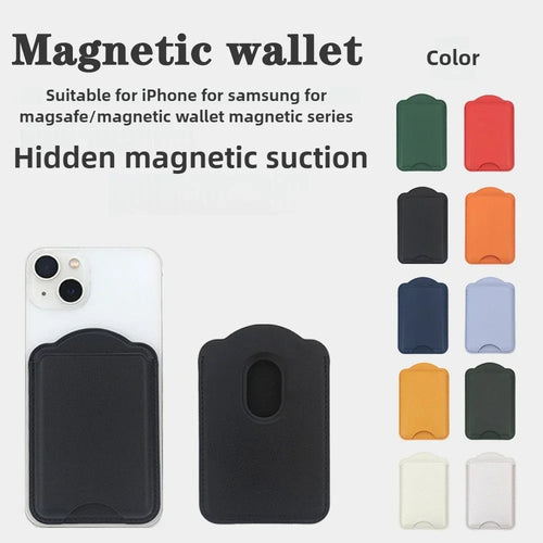 Porte-Cartes Cuir MagSafe – iPhone 15/16 Pro Max & Samsung Galaxy S24/S25