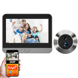 Caméra Judas Intelligente 3MP 140° – WiFi Tuya Alexa Google