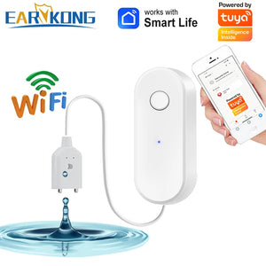 Detecteur de Fuite d'Eau WiFi Intelligent - Alerte Instantanee sur Smartphone